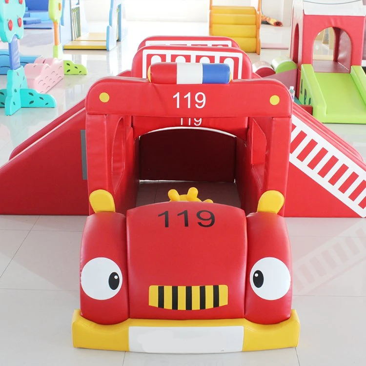 Fire Engine Soft Play Toddler Foam Climbing Toy