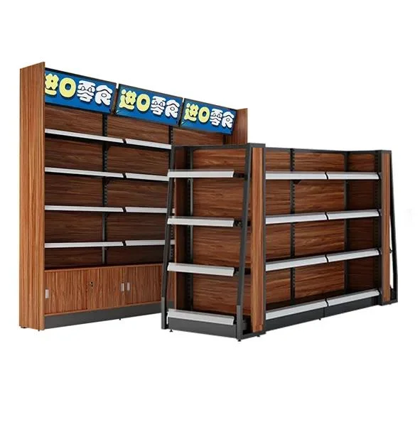 Factory Direct Shelves for Retail Store Supermarket Shelf Wooden Gondola Shelving