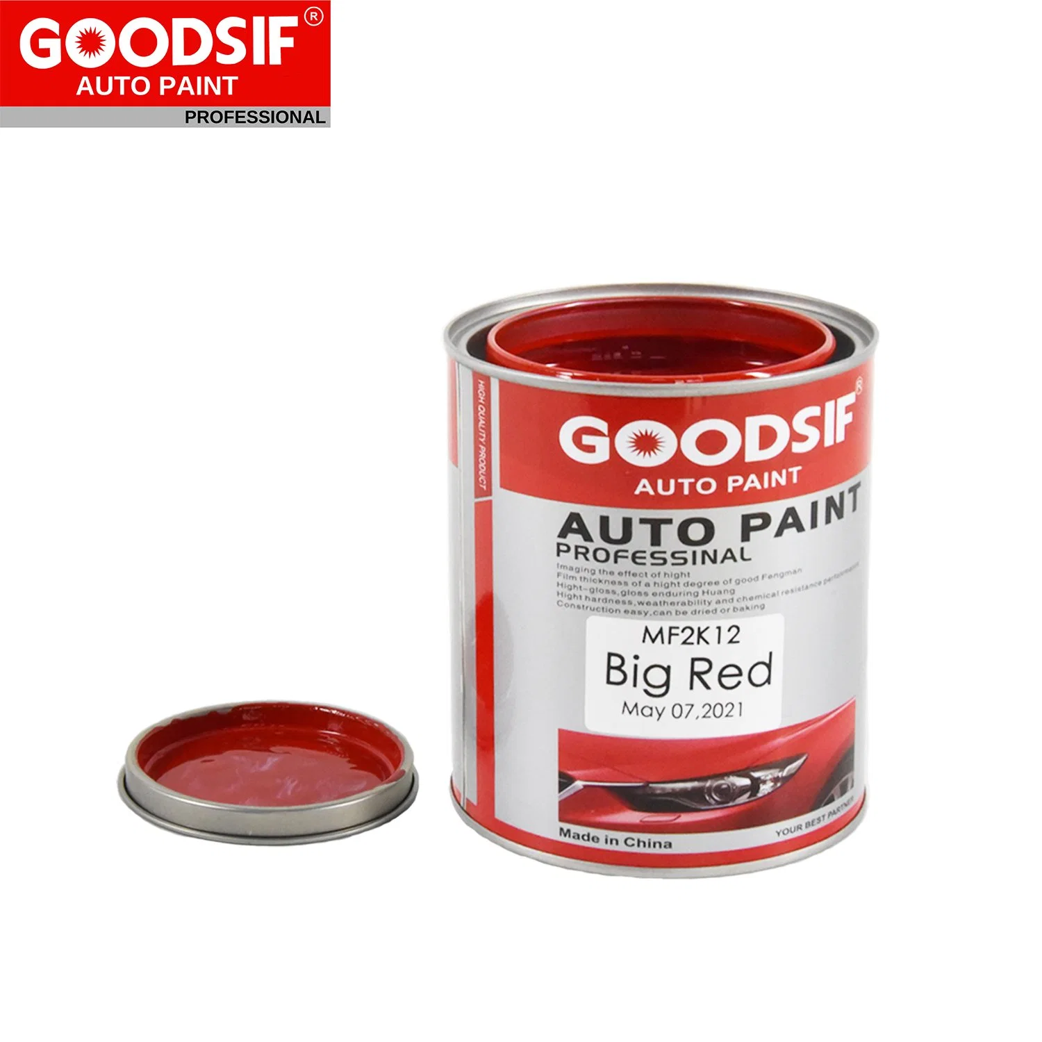 Goodsif 2K Topcoat Automotive Refinishing Car Paint for Toyota with Complete Mixing Formulas