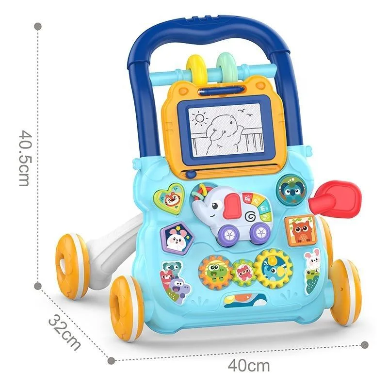 Unique Design Anti Slip Soft Rubber Bearing Toddler Infant Roller Walker