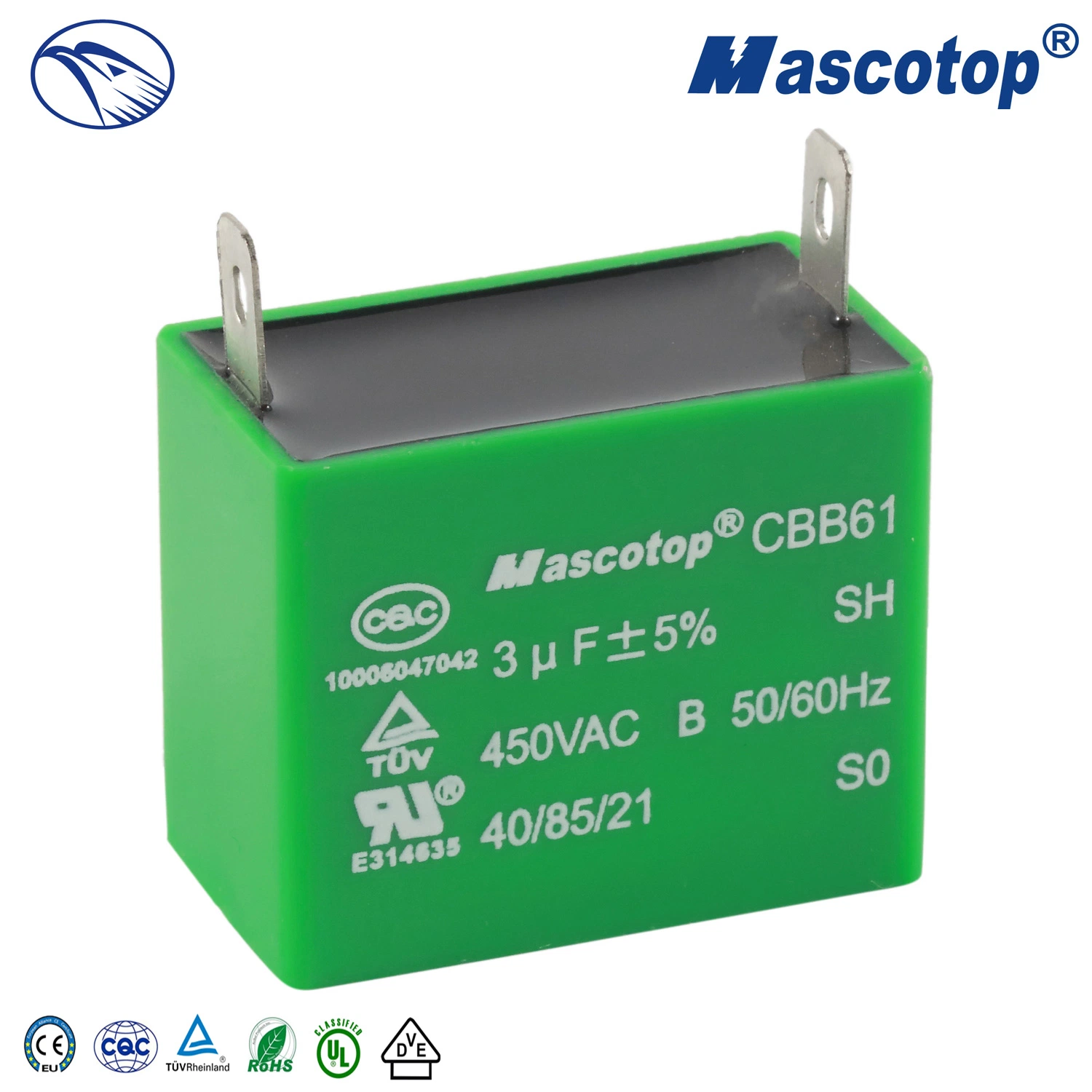 Cbb61 High quality/High cost performance Fan Capacitor 4 Pins Type with Wire