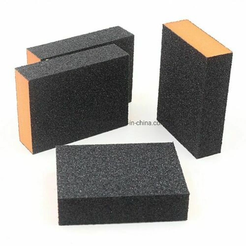 Oxyde d'aluminium éponge abrasive bloc de mousse noire de ponçage