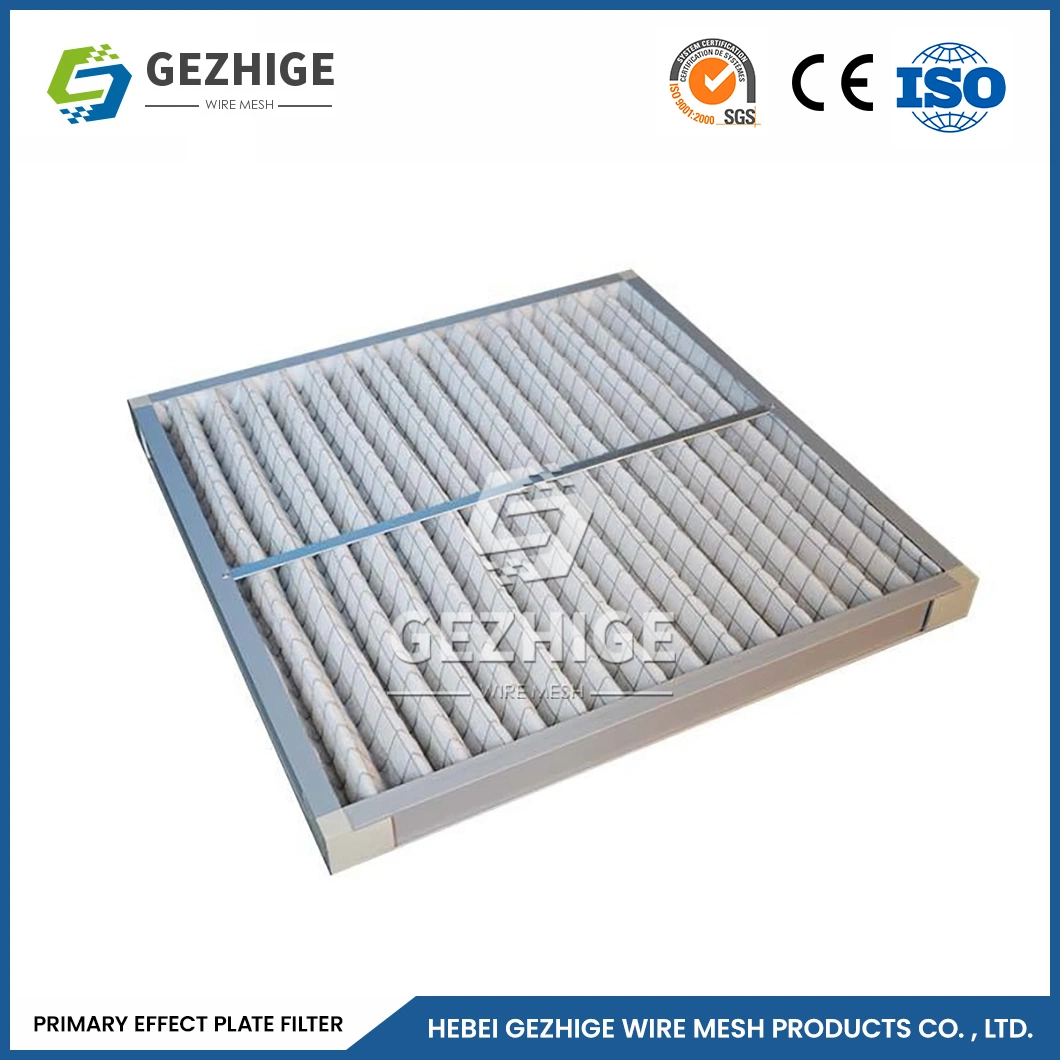 Gezhige G4 Filter Plate Wholesale/Supplierr Custom Folded Coarse Filter China 100 Psi Working Pressure Primary Media Filter