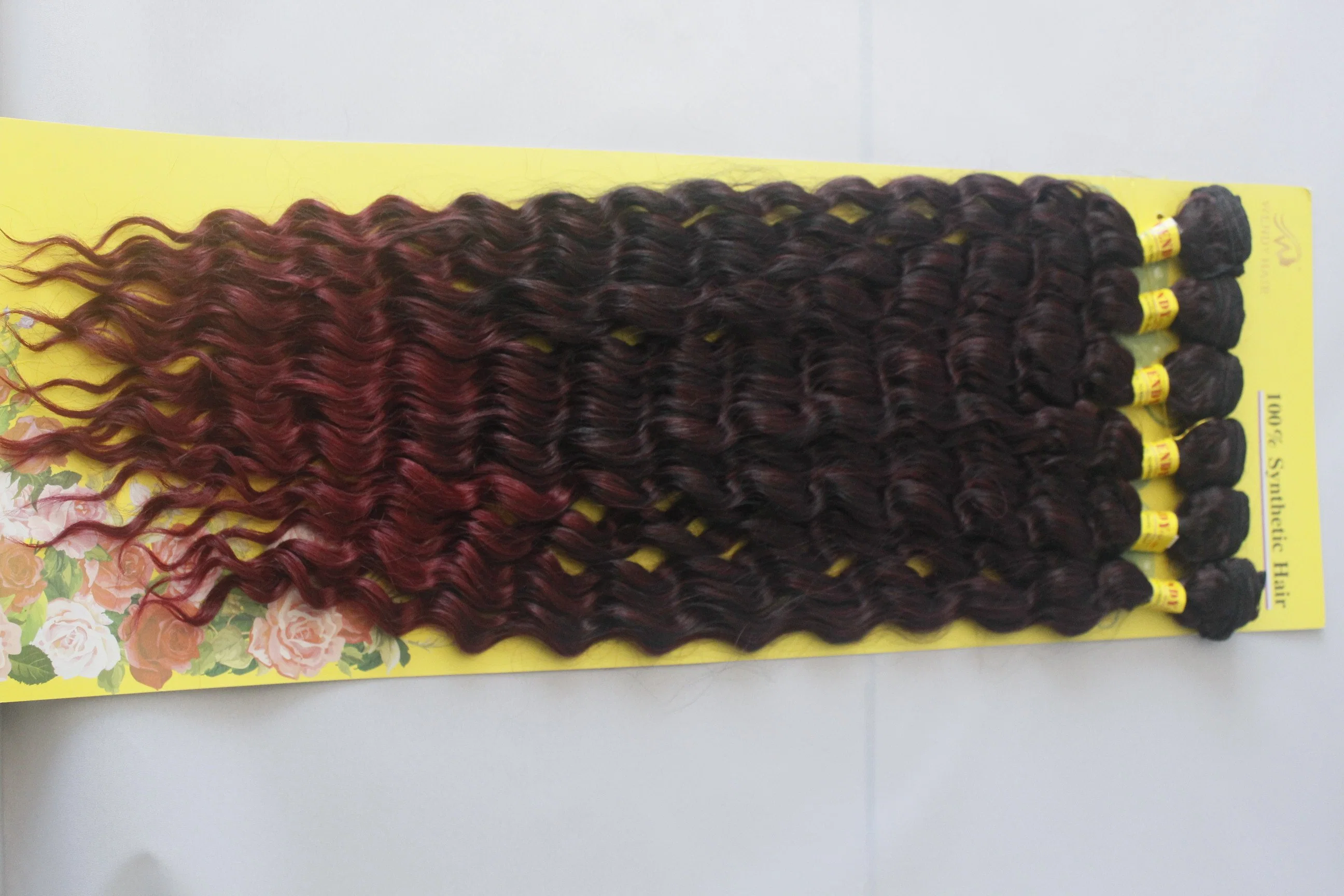 Factory Packing Synthetic Hair Blend Bundles Cheap Synthetic Hair