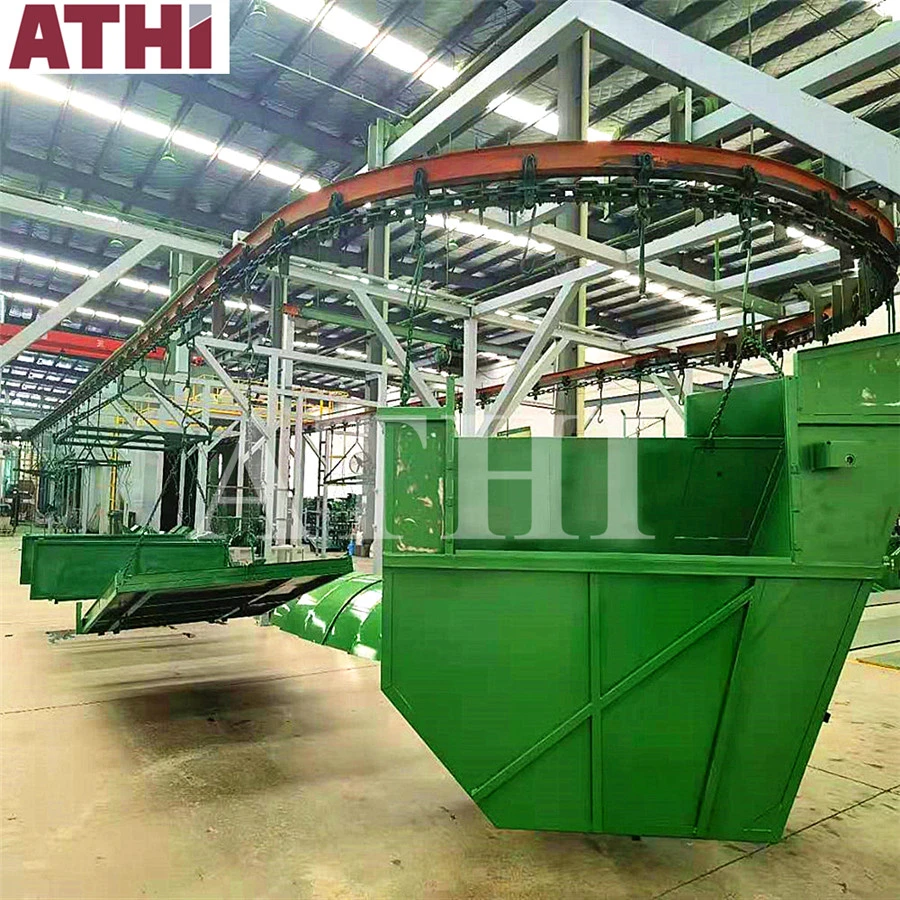 Manual and Automated Powder Coating Booth and Sandblasting Booth Process Complete Line to Industrial Manufactured Products