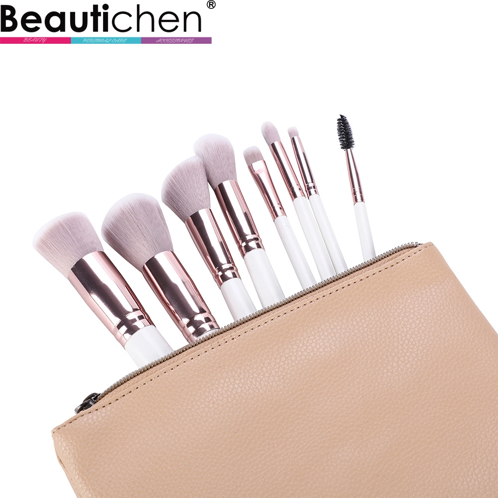 Beautichen 8pcs viajar pincel de maquillaje maquillaje cara polvos cosméticos Fundación Brush set