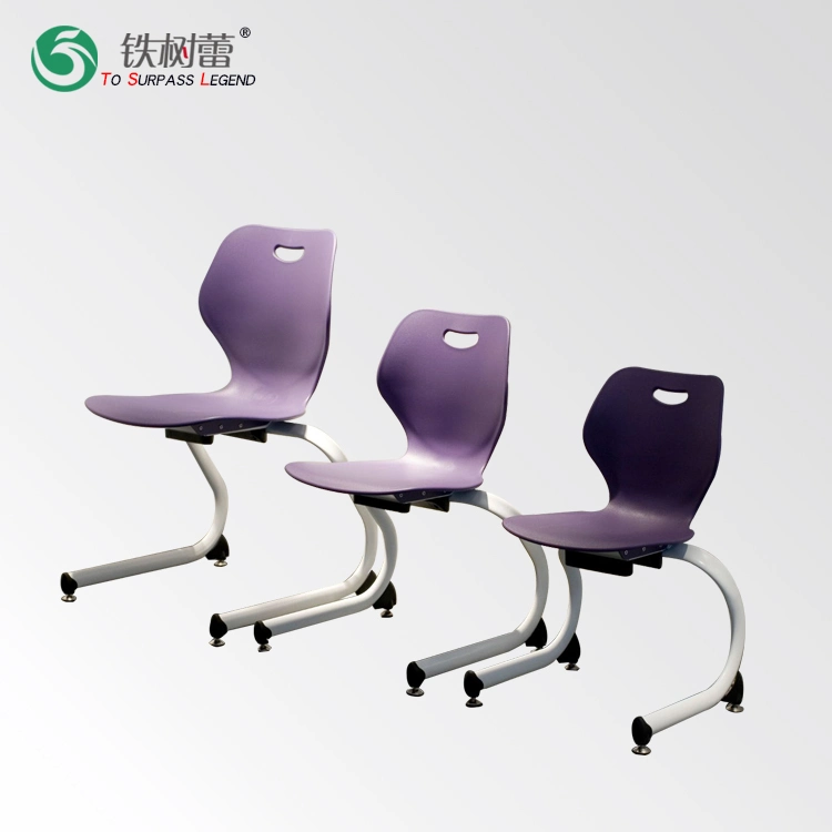 Wholesale/Supplier School Stacking Plastic Chair with Steel Frame