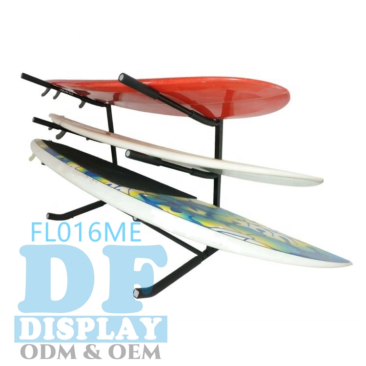 Floor Standing Metal Surfboard Rack Surfboard Rack Holder Surfboards Surfing Display Stand Surfboard /Scooter/Snowboard Surfboard Storage