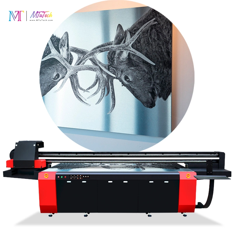 2,5meter*1,2 metros Ricoh Gen5 Metal impresora de inyección de tinta UV acrílica Mt-2512r