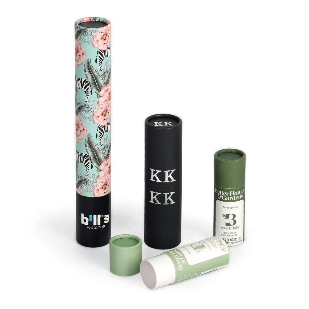 Custom Matte Tea Round Box Paper Tube Cylinder Packaging Tube Paper Package