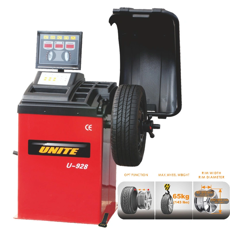 Unite U-5729 Wheel Balancer Auto Reifen Maschine Auswuchtausrüstung mit LED-Anzeige