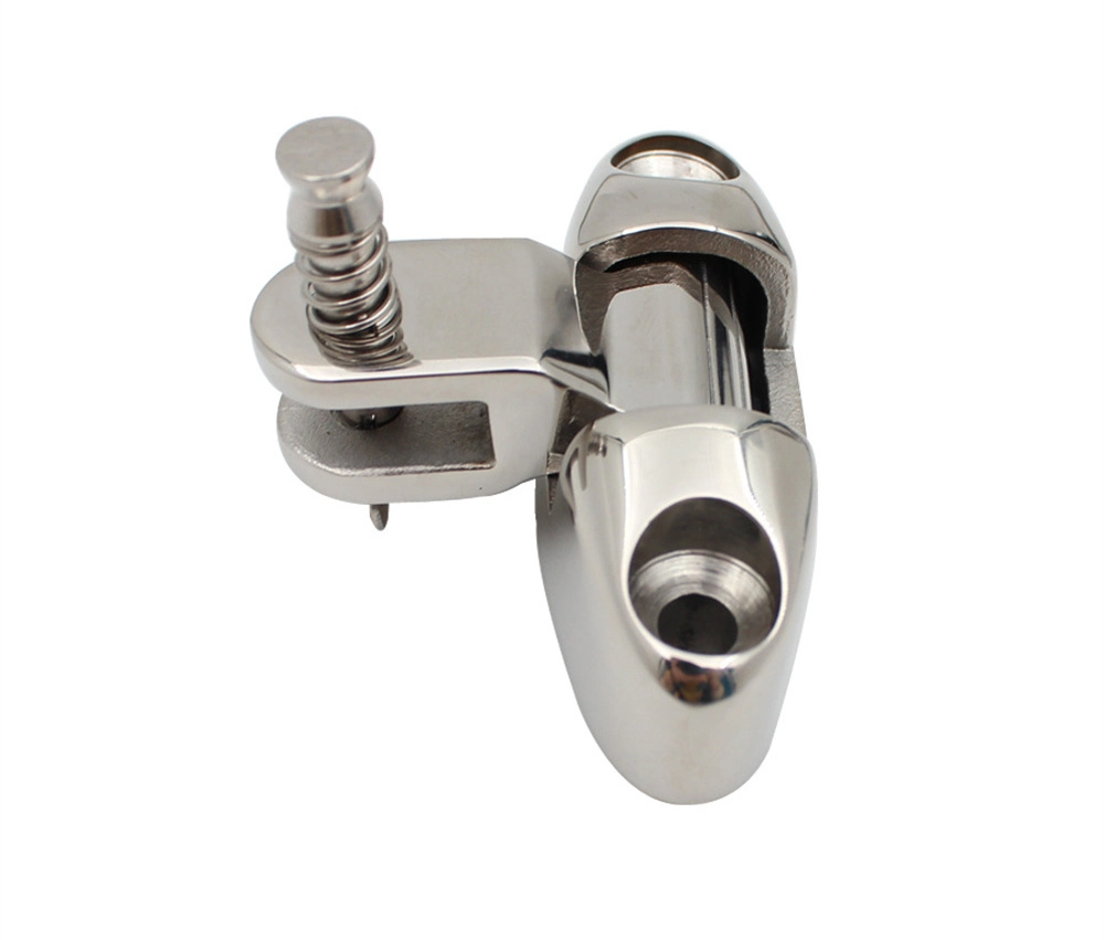 Stainless Steel Spring Pull Pin Swing Mountain Shaped Seat Yacht Shading Accessories Marine Deck Hinge