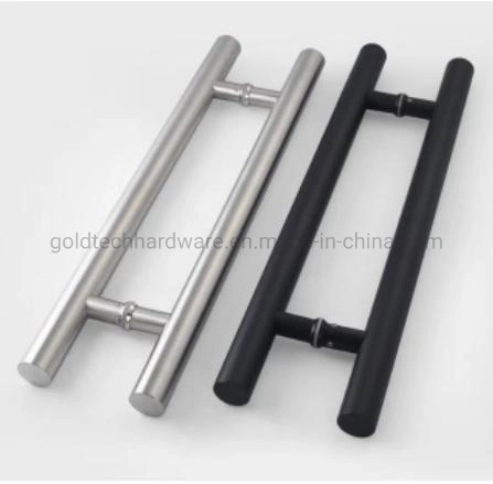 Stainless Steel Classical Circular Tube H Type Glass Door Pull Handle