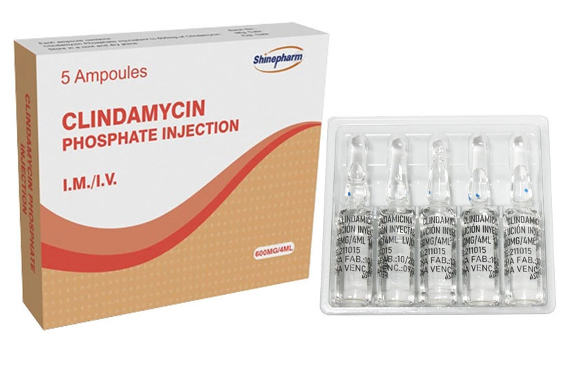 Clindamicina fosfato Inyección 600mg/4ml Antibióticos medicamentos con GMP