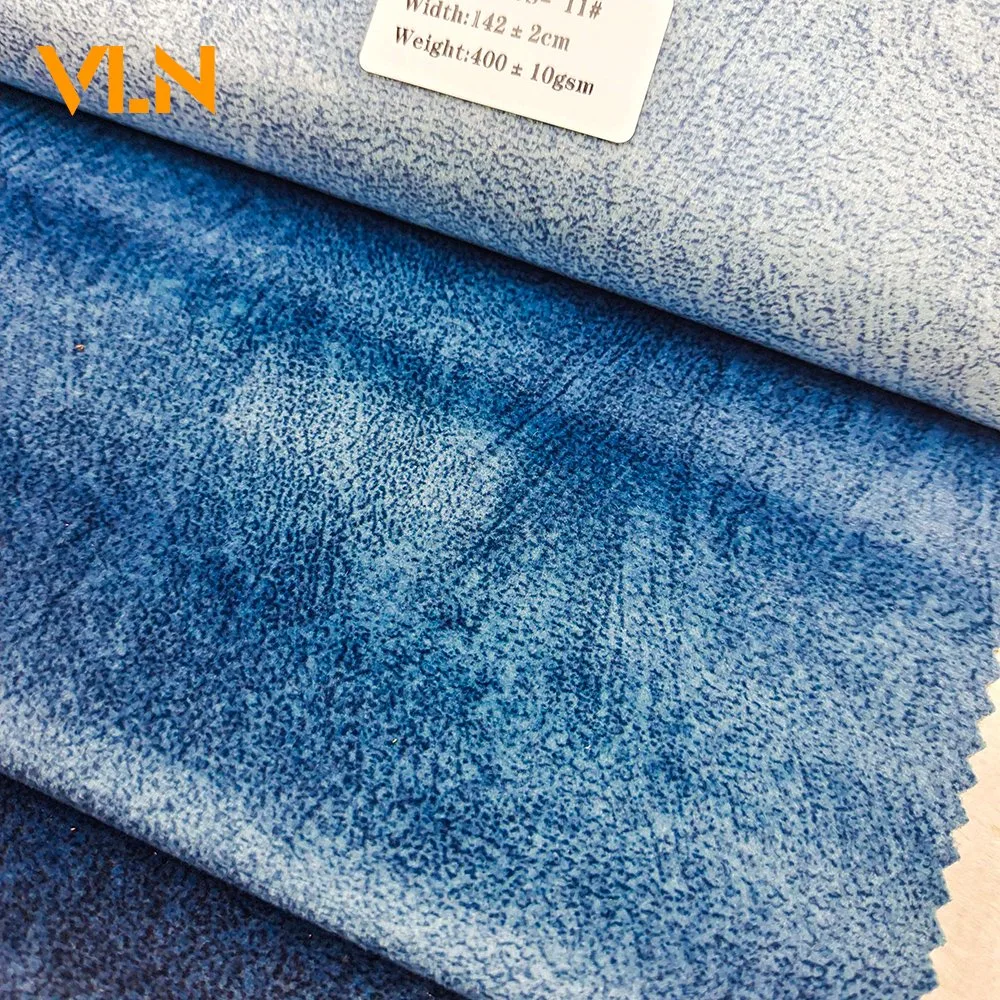 Furniture Fabric Holland Velvet Home Textiles High Quality 100% Polyester Dyeing with Printing Upholstery 0418-2