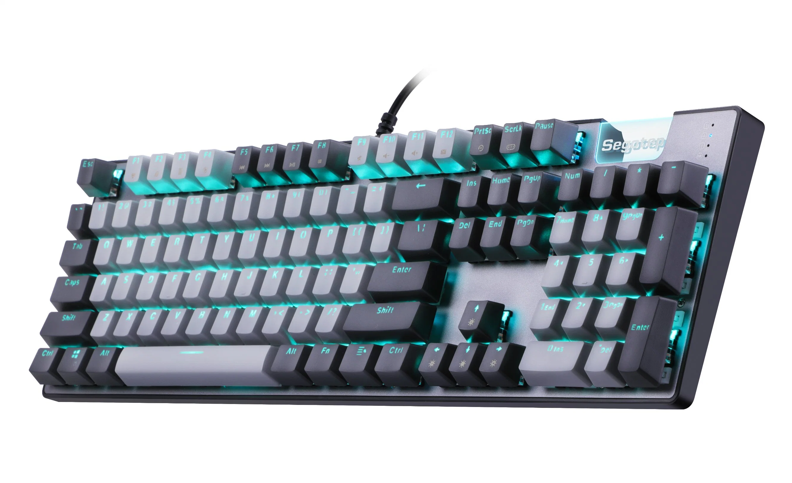 Juego teclado mecánico Juegos con cable RGB Luz cable USB cableado