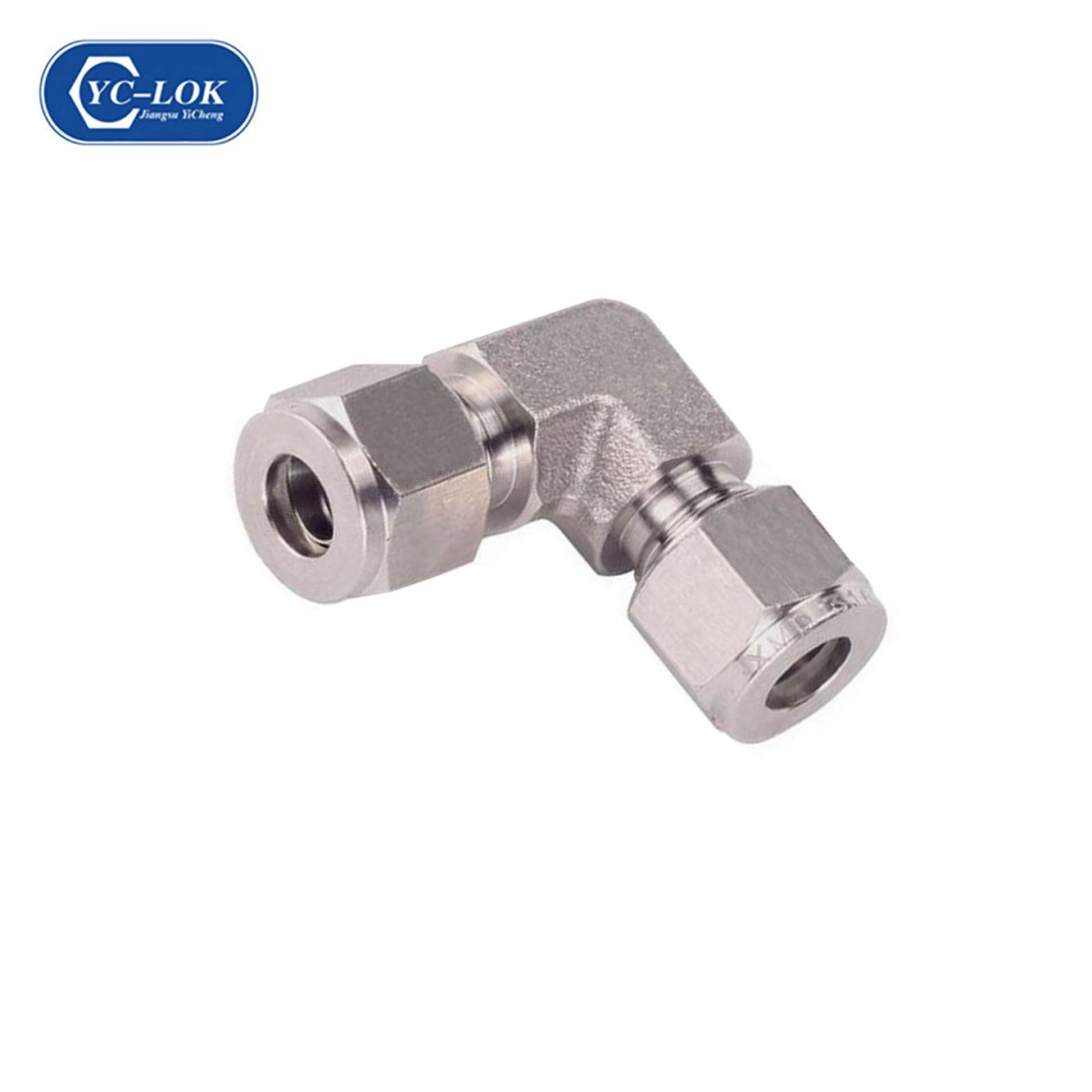 Double Ferrule Compression Connector 316 Ss Swagelok Tube Fitting Tee Elbow Union with Cutting Rings for Instrumentation