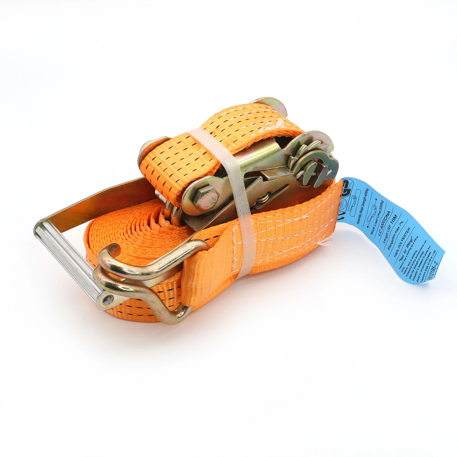 CE Approved Polyester Leo Shrink Packing, Blister Box or Bag Cargo Lashing Belts Ratchet Buckle