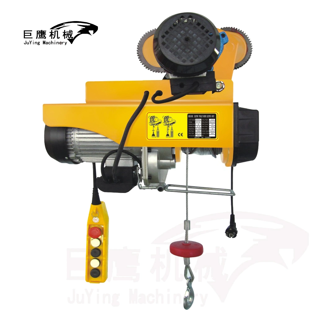 Construction Lifting Equipment Mini Electric Hoist PA Series Double Hook 230V 1000kg