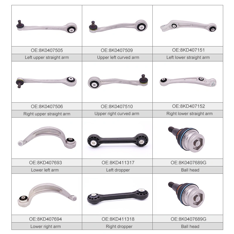 Factory Wholesale/Supplier Car Suspension Parts for Audi A4q5 Front Wheel Control Arm Lower Swing Arm 8K0407693 8K0407151 8K0407505