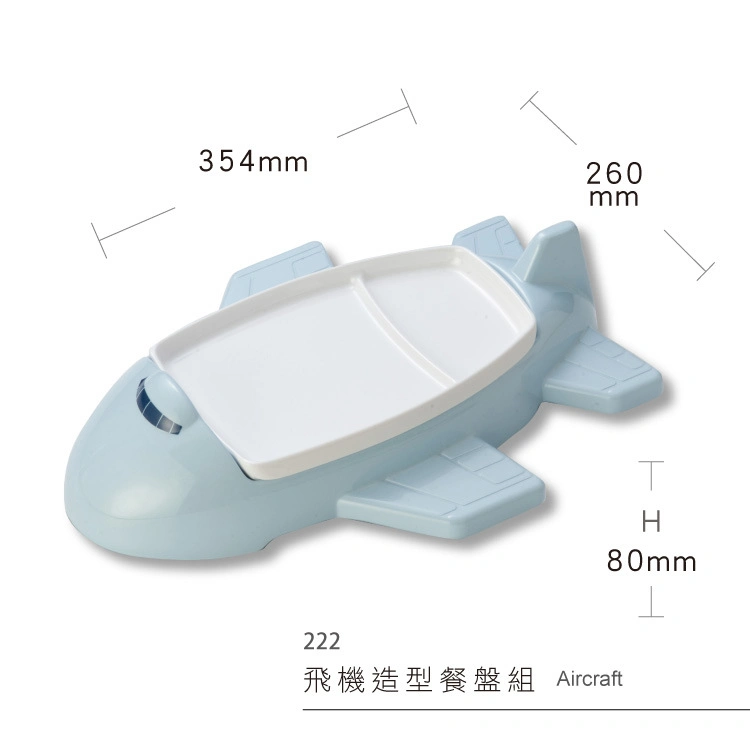 Alimentación para bebés Non-Toxic vajillas con 3 divisores lindo coche