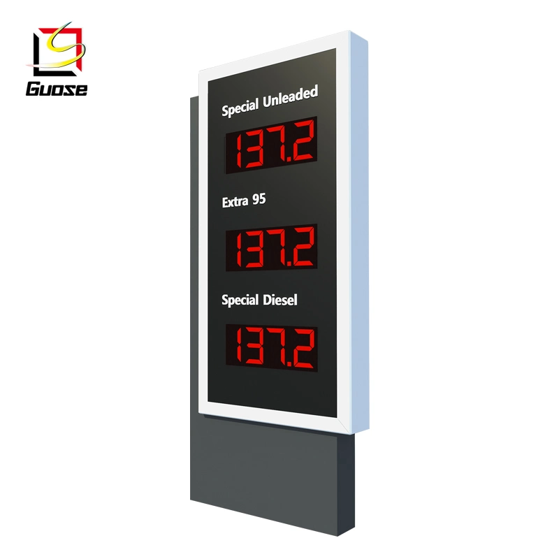 LED Outdoor Pylon Sign Gas Station LED Petrol Price Sign Display LED Price Board