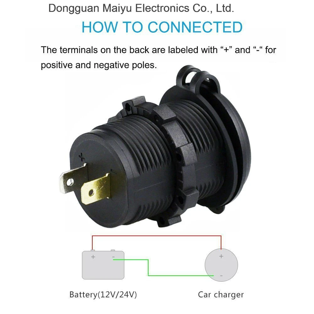 Dual USB Charger Socket Power Outlet 1A & 2.1A