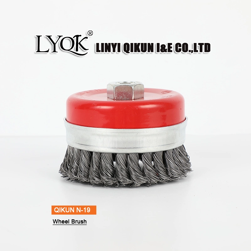 N-16 Carbon Steel Wire Knotted Wheel Brush