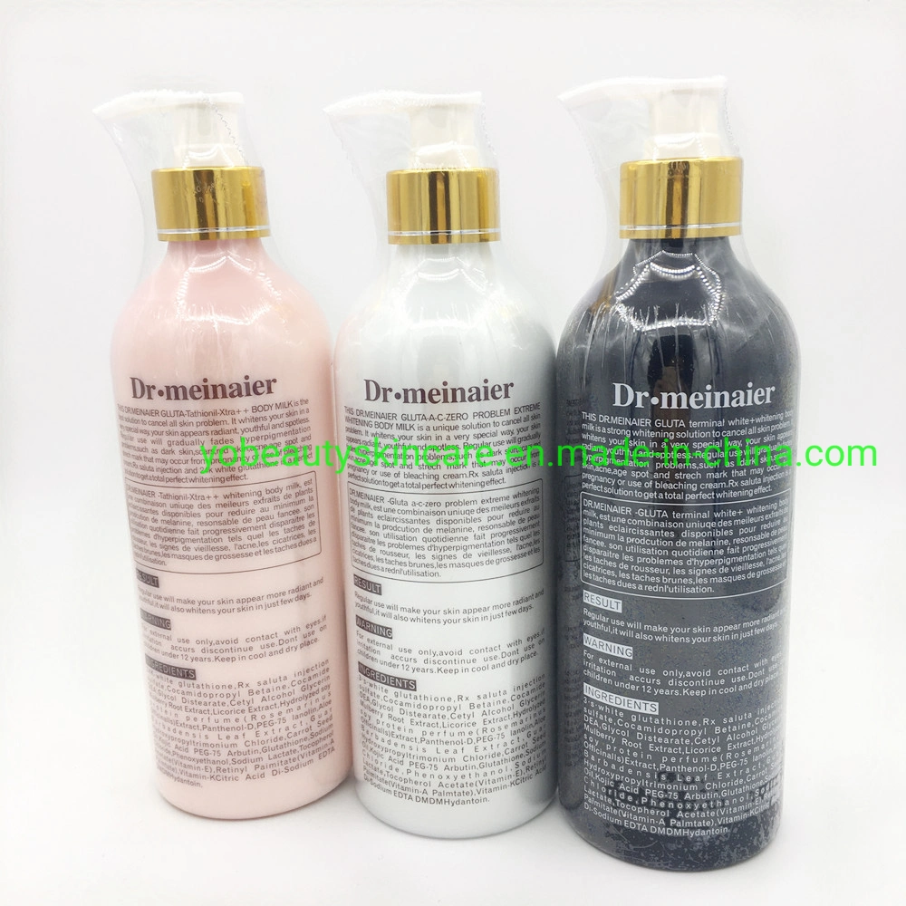 Private Label OEM Glutathione Whitening Lotion for Body Skin 500ml