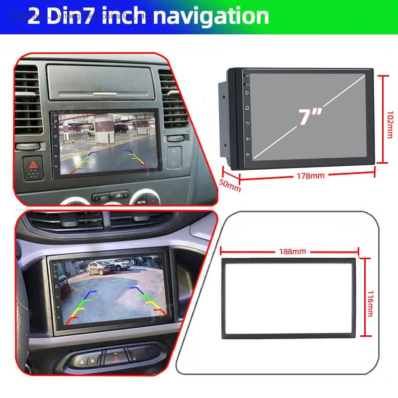 Multimedia System Double DIN 7 Zoll RAM 32GB Auto-Stereo BT GPS Navigation Auto Video Android Autoradio