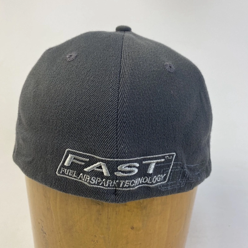 Printing Fitted Hats Structure Plain Distressed Grey Baseball Hats for Man