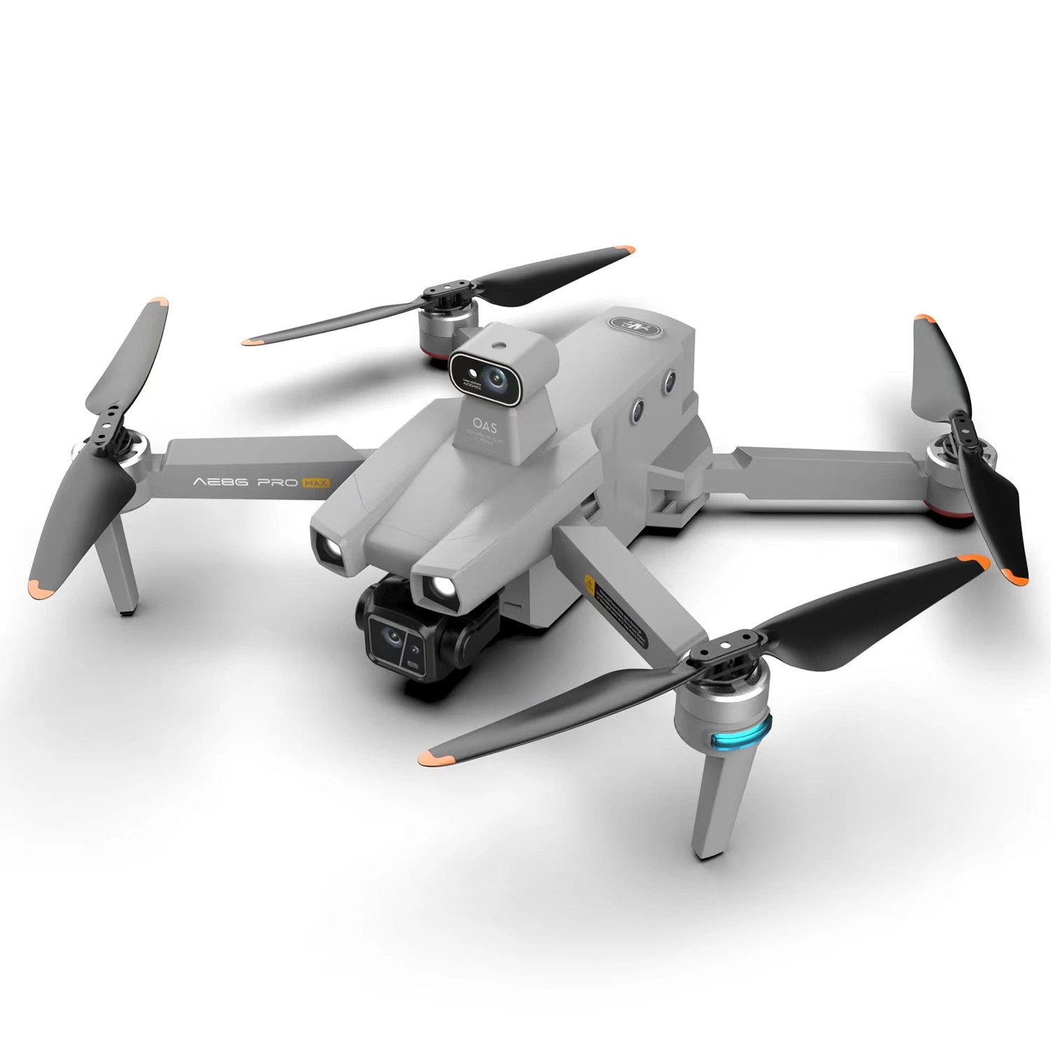 Ae86 PRO Max 4K 5g Digital Image Transmission RC Drone Dual Lens GPS 3-Axis Gimbal Obstacle Avoidance Aircraft with 3 Batteries - Grey