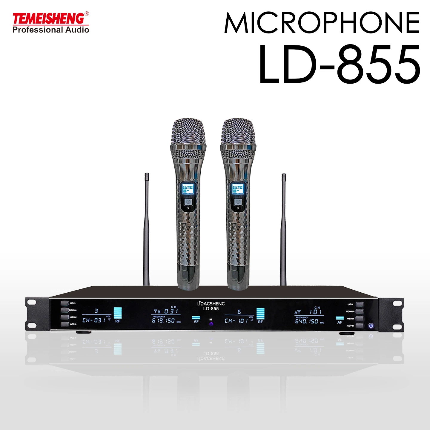 Temeisheng Ld-855 UHF 2in1 Wireless Microphone