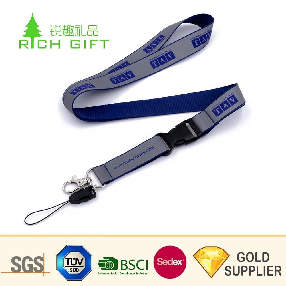 OEM ODM Design Custom Personalized Digital Print Jdm Detachable Lanyard with Safety Buckle