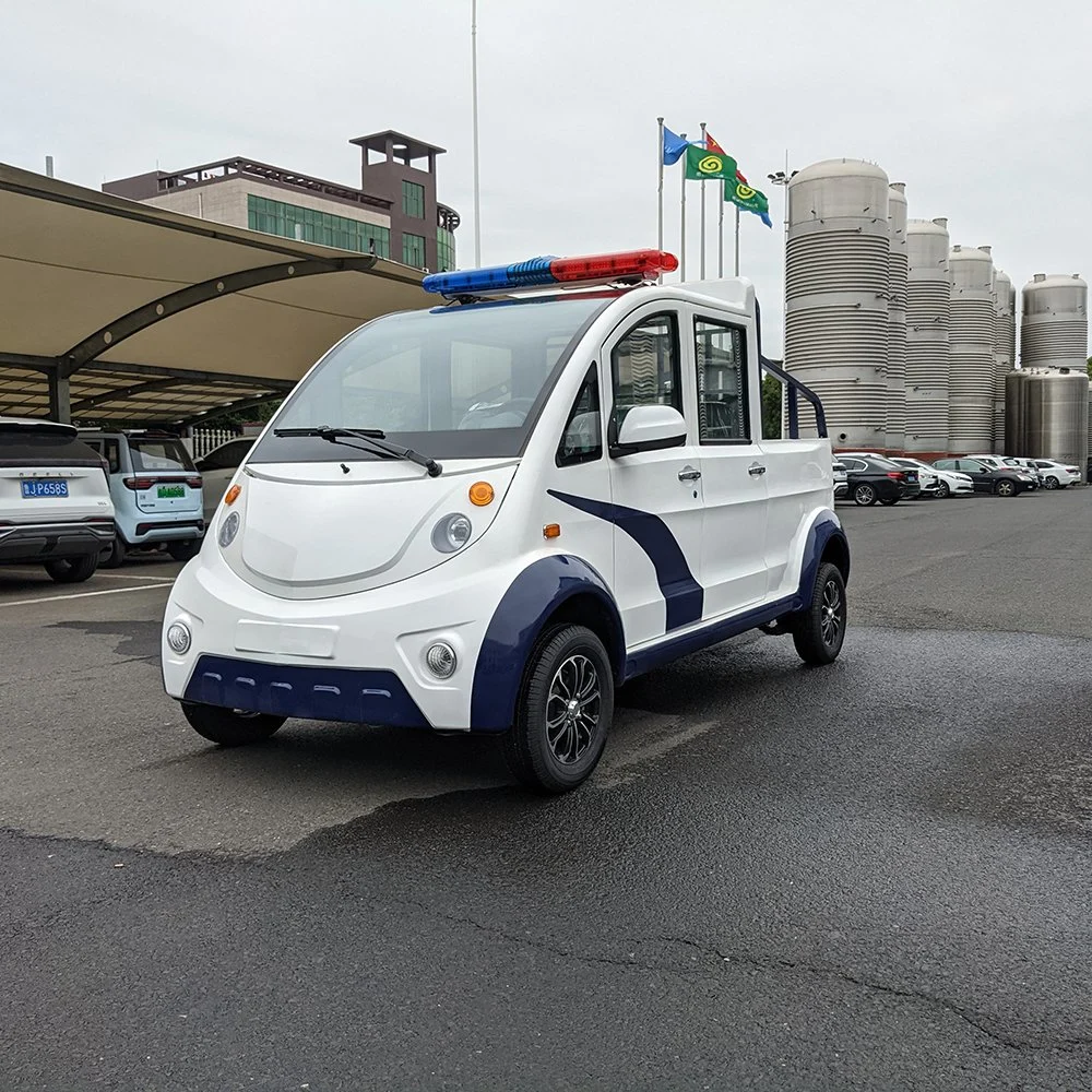 China Lb4XL-4 Pure Electric 4 Sitzer Polizei Stil Patrol Pickup Truck Car in der öffentlichen Sicherheit, Fußgängerzonen, Golfplätze, Touristenattraktionen, Immobilien