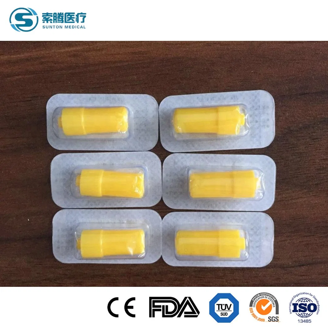 Sunton Hep Lock Cap China Disposable Heparin Cap Suppliers 3ml 4 Ml Plastic Pet EDTA K3 Vacuum Blood Collection Heparin Tubes Containe Heparin Cap for Injection