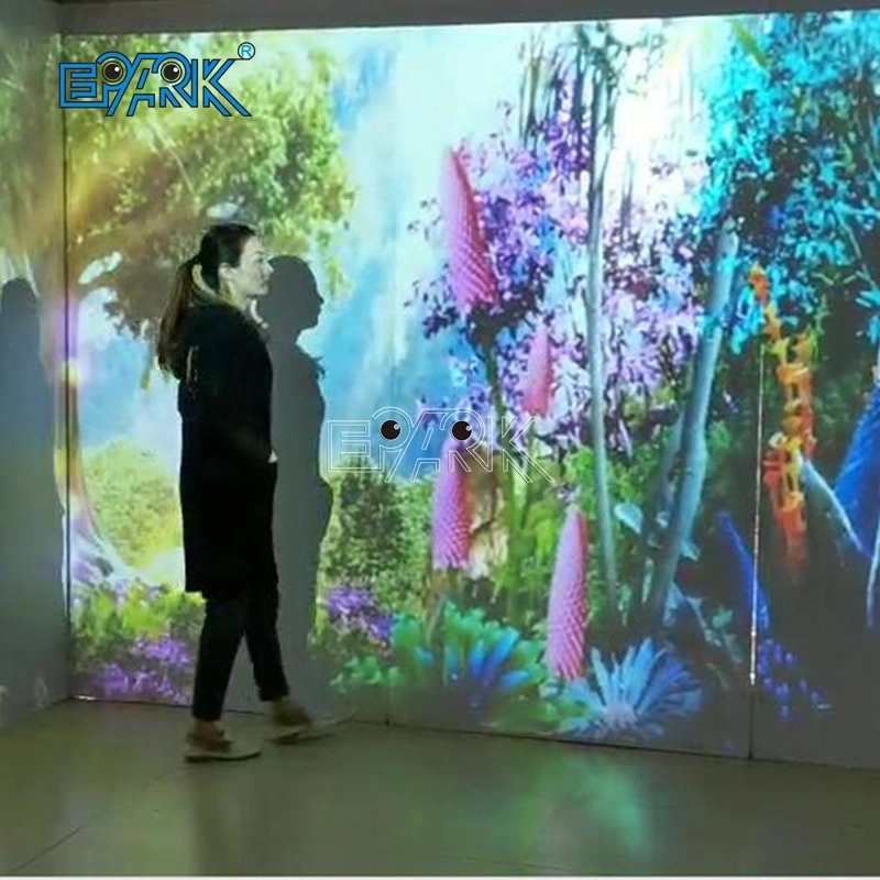 Immersive Sea of Flowers Dual Channel Ar Transparent Interactive Touch Screen