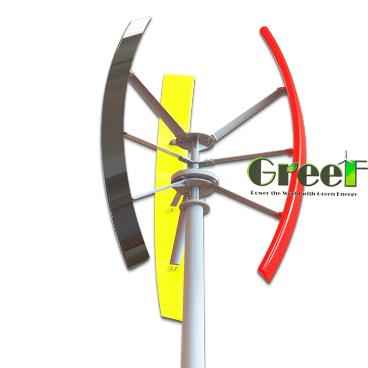 3kw Low Torque Long Life Time 20years Low Wind Speed Free Energy on Grid Vertical Wind Turbine