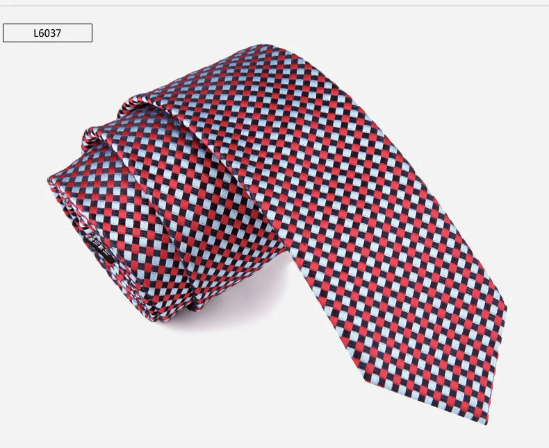 Men's Polyester Jacquard Solid Color Floral Necktie Men's 6cm Stripe Daily Wear Cravat Wedding Party Gift Fashion Woven Neck Tie