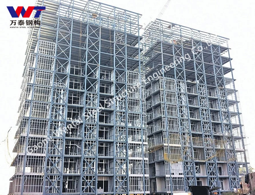 High Rise Building Steel Frame Structure Office Hotel Construction