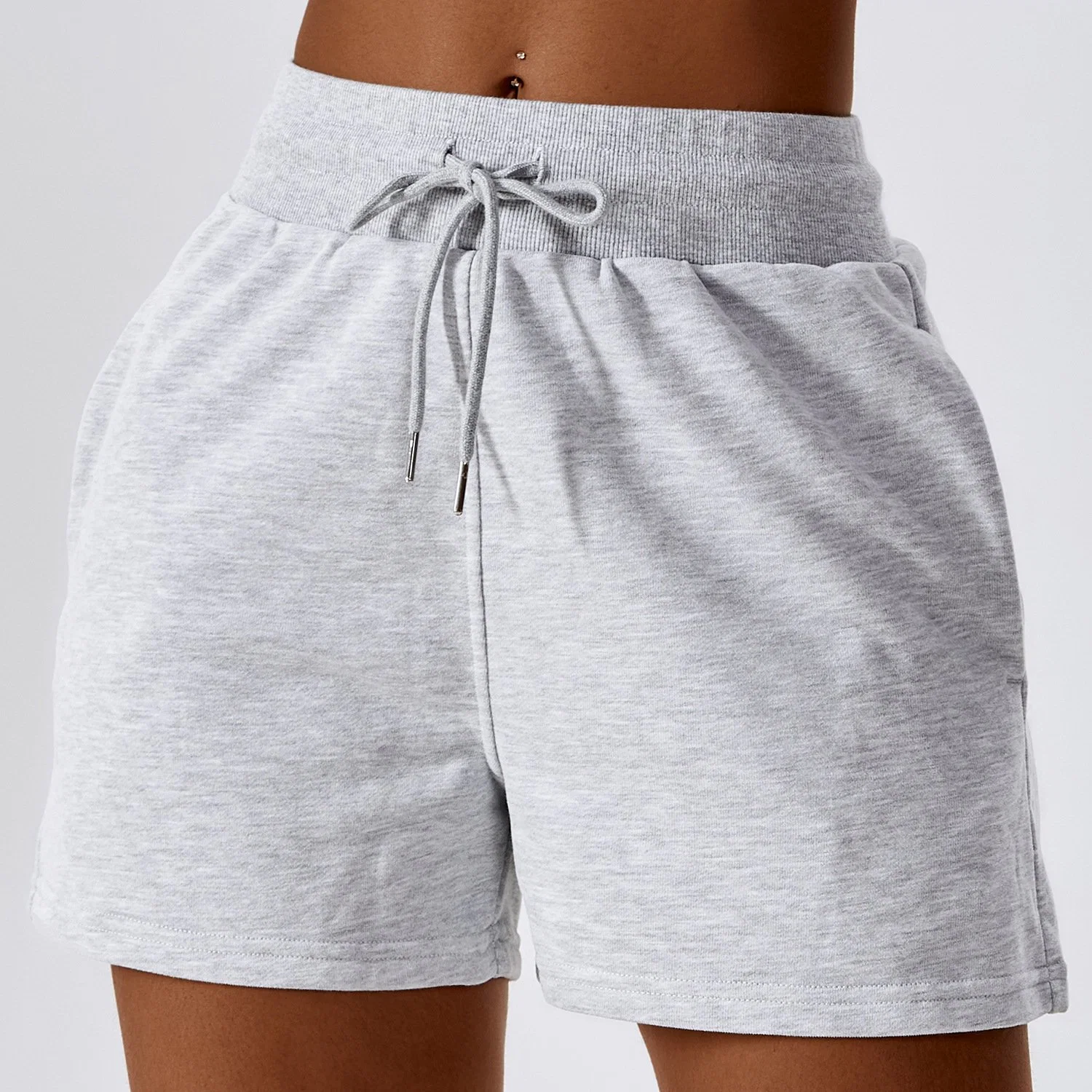 Les femmes coton Sports 2-pièces réglables de l'exercice de loisirs Shorts Set occasionnels pour l'hiver de vêtements de sport