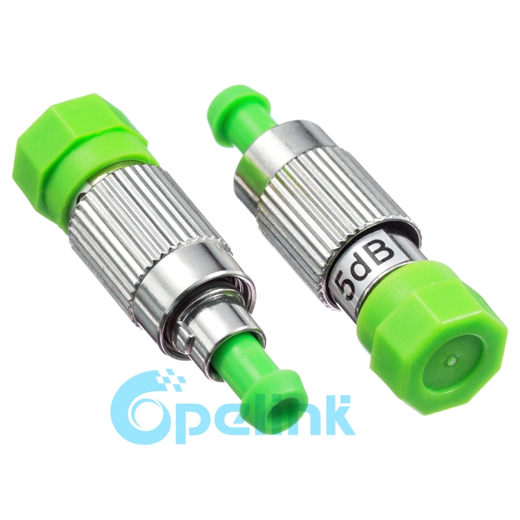 FC/APC Optical Fixed Attenuator Plug-in Fiber Optic Attenuator, Male-Female, Singlemode