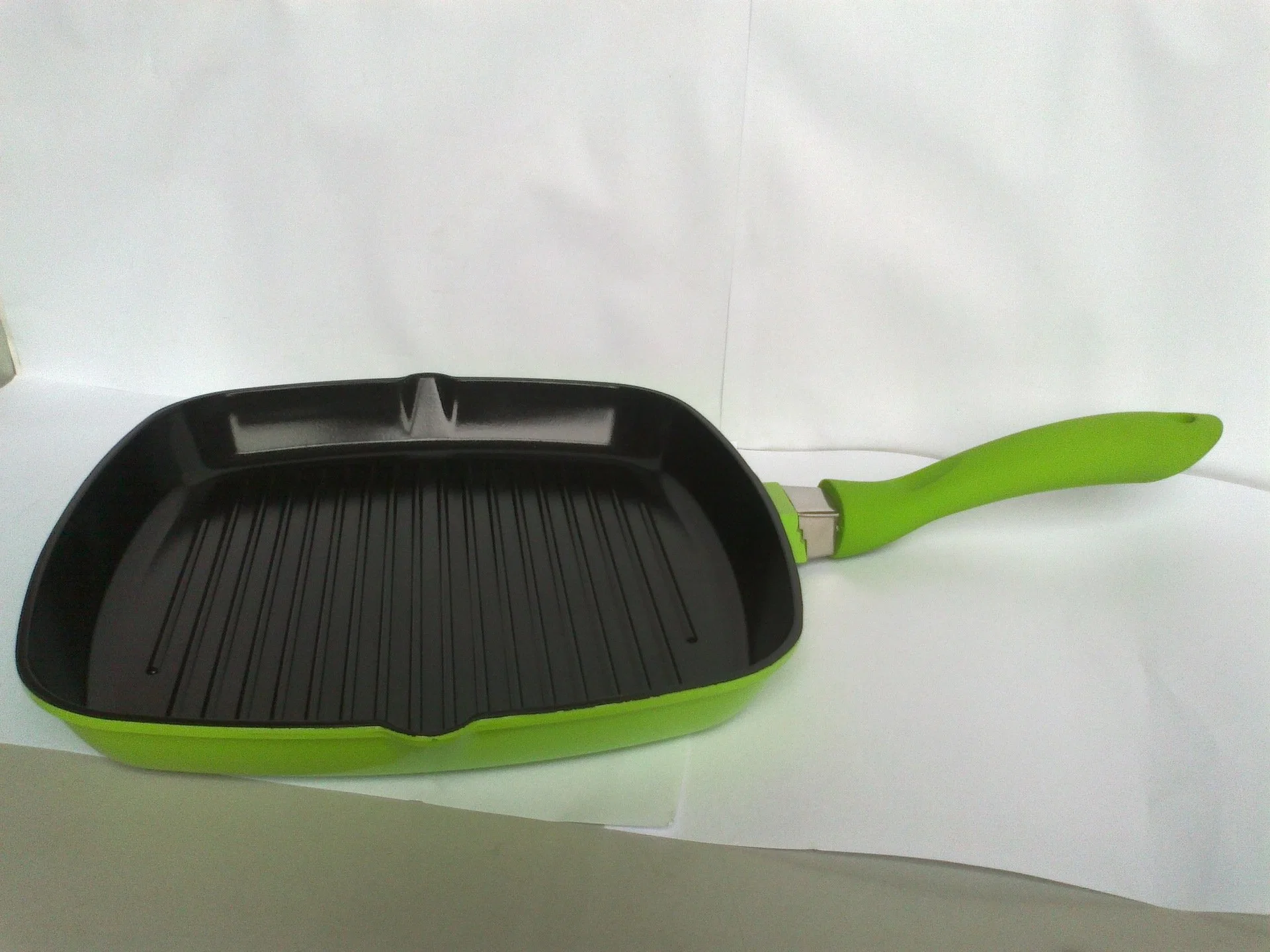 Cozinha panelas Red Aluminium Fry panelas Grill Pizza Pan Square