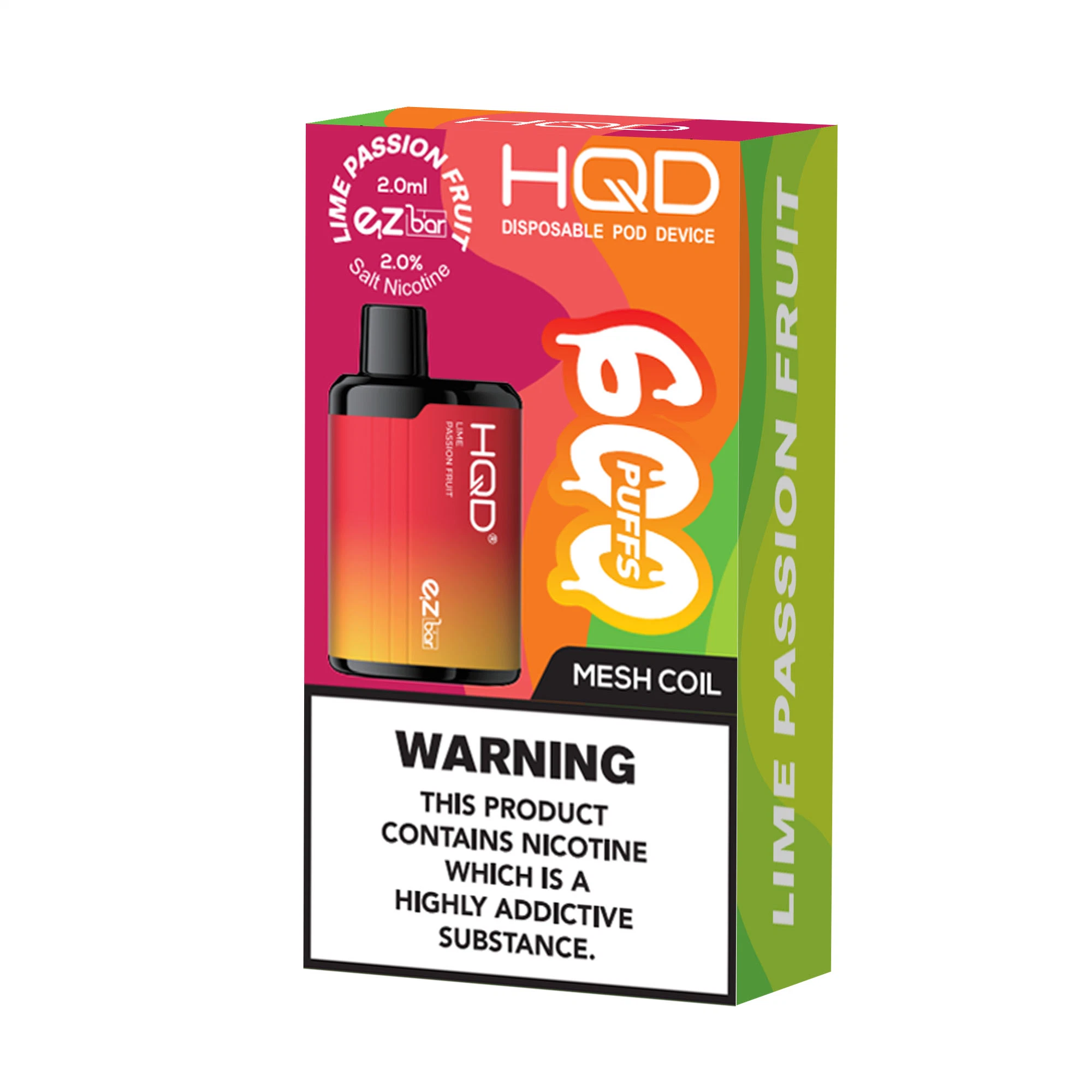 Fruity Flavor Electronic Cigarette 600 Puffs 2ml Liquid in EU