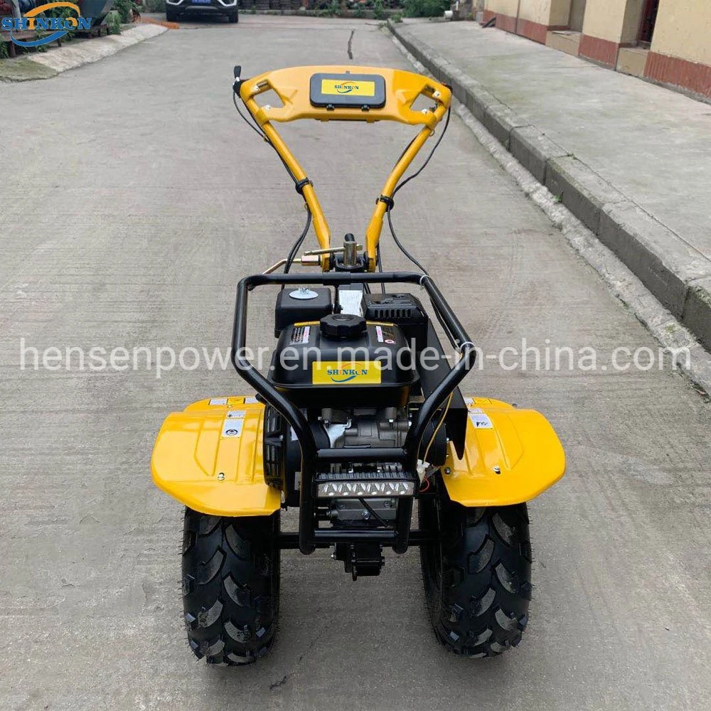 Chongqing Small Mini Tiller with 24 Pieces Dry Land Blades ATV Big Tires