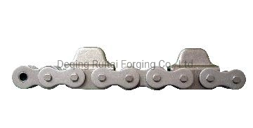 China Manufacturer of Standard Iron Drop Forged Conveyor Roller Dock Chain with Dog Caterpillar for Industrial Transmission Machinery