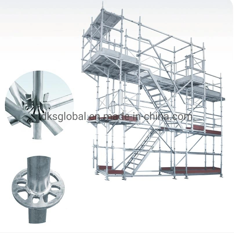 ISO9001 Galvanized Steel Vertical Scaffolding Accessories Frame System Scaffold in Construction