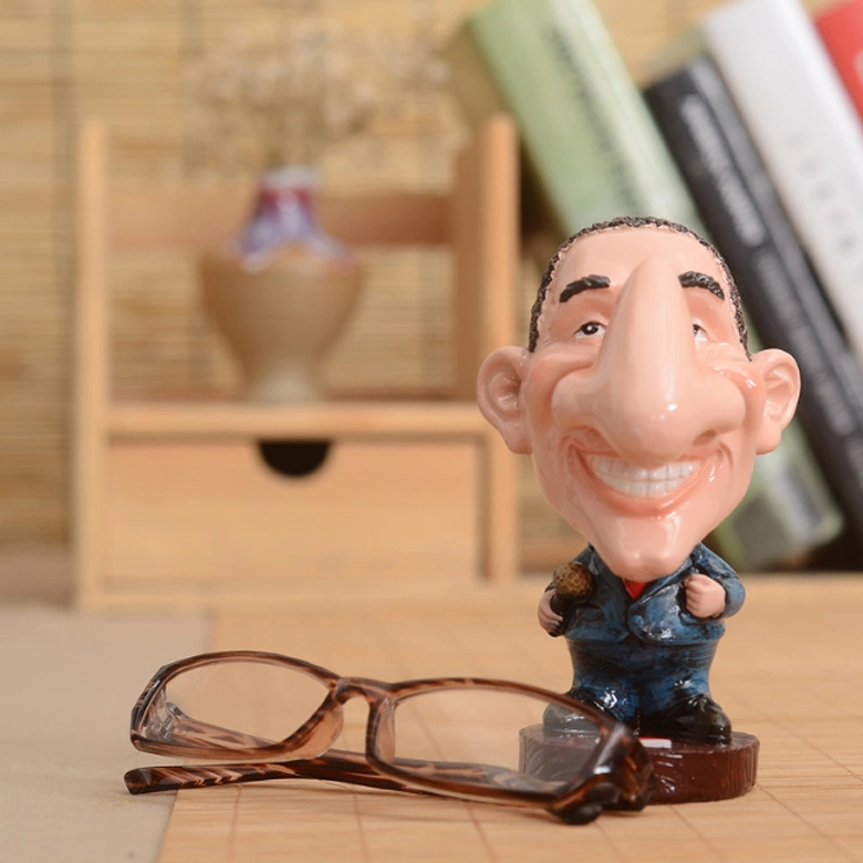 Spectacle Holder Resin Eyeglasses Stand Display Rack Elderly Man Design for Home Office Decor