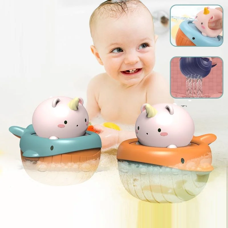 Hot Sale Animal Baby Bathroom Toys Waterproof Plastic Cute Swimming Floating Baby Bath Toys