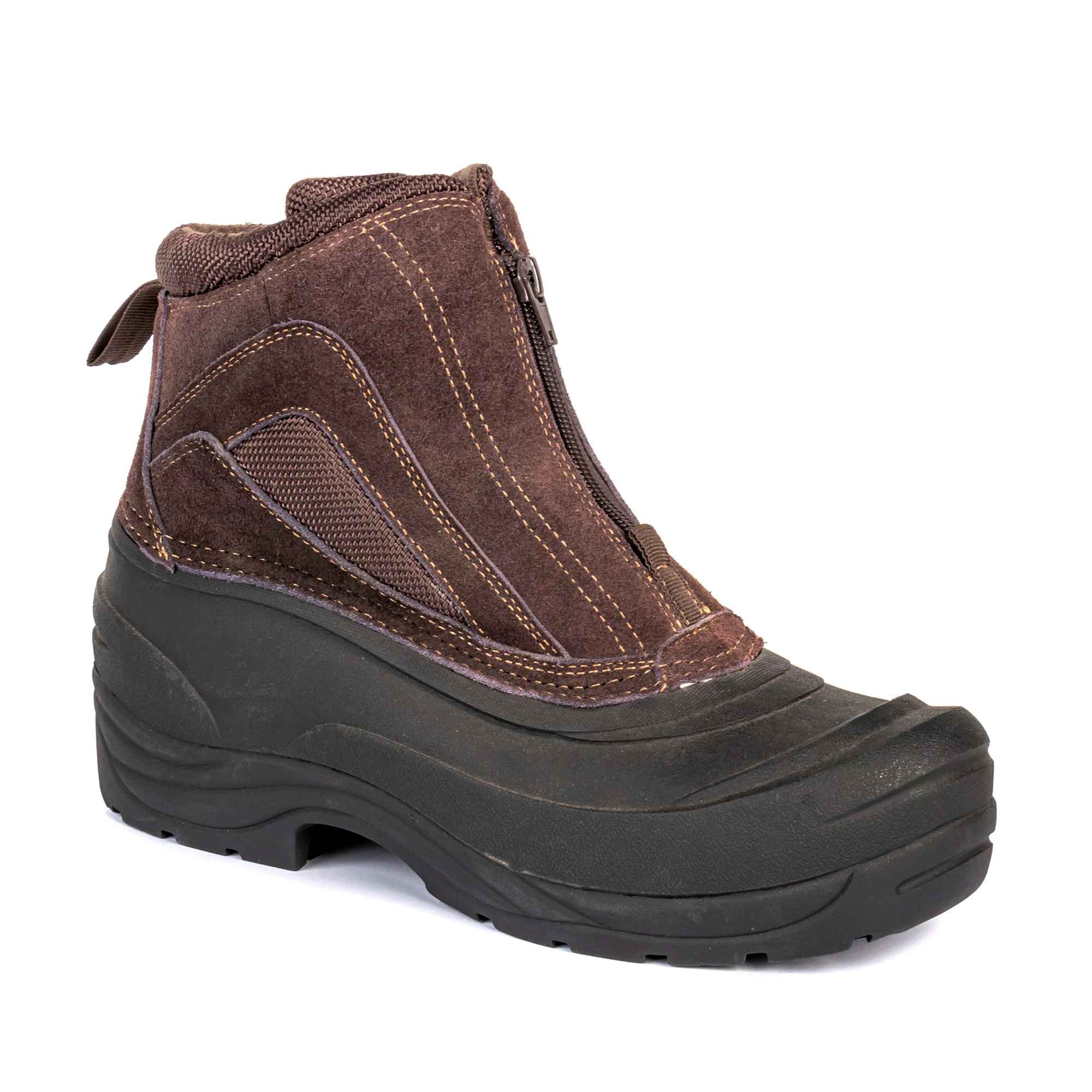 Waterproof Brown Safety Shoes Men Anti-Slip Sport Sneaker Warm Winter Boots